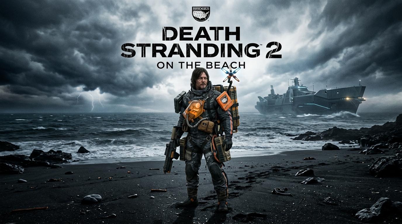 Death Stranding 2 On The Beach Sam Porter Bridges บนหาดทรายสีดำ